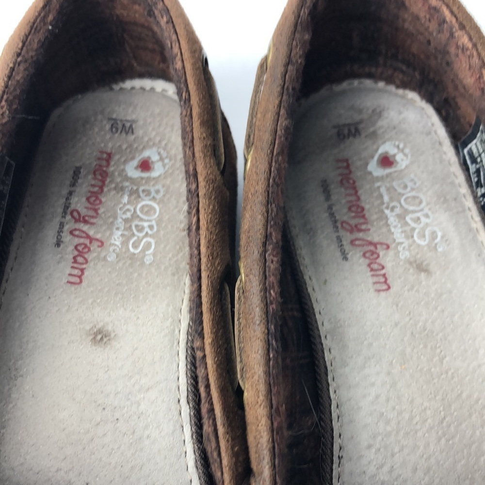 Bobs x Sketchers Brown Slip On Loafers - Picture 6 of 7